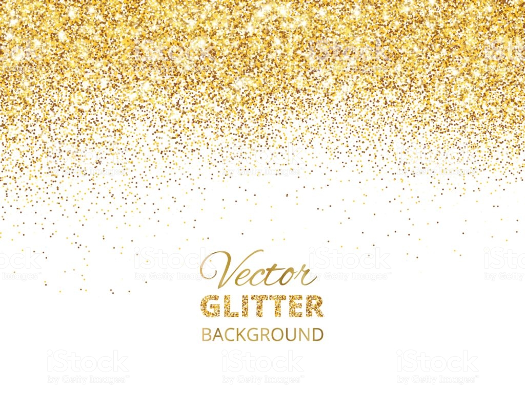 Vector Illustration Of Falling Glitter Confetti Golden Dust Fe