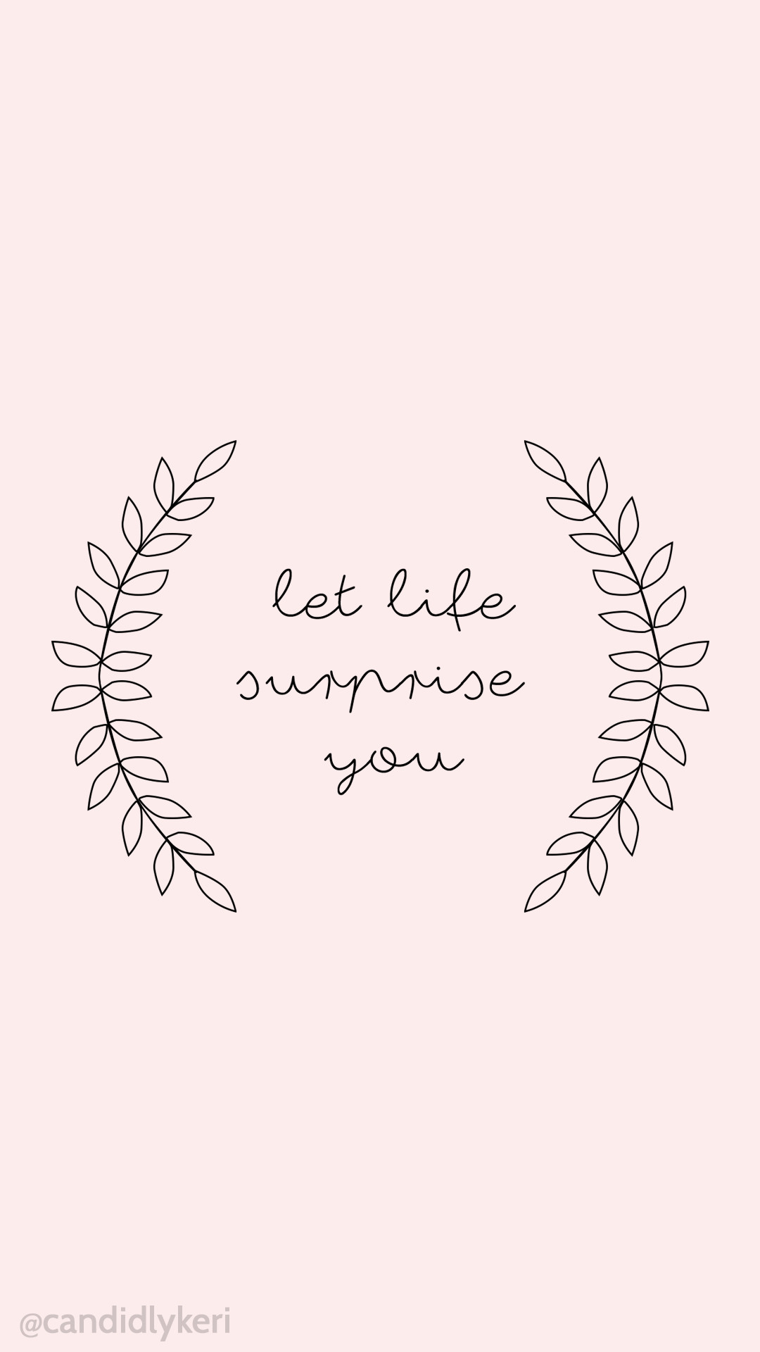 A cute quote wallpaper with a minimalist design. The quote 