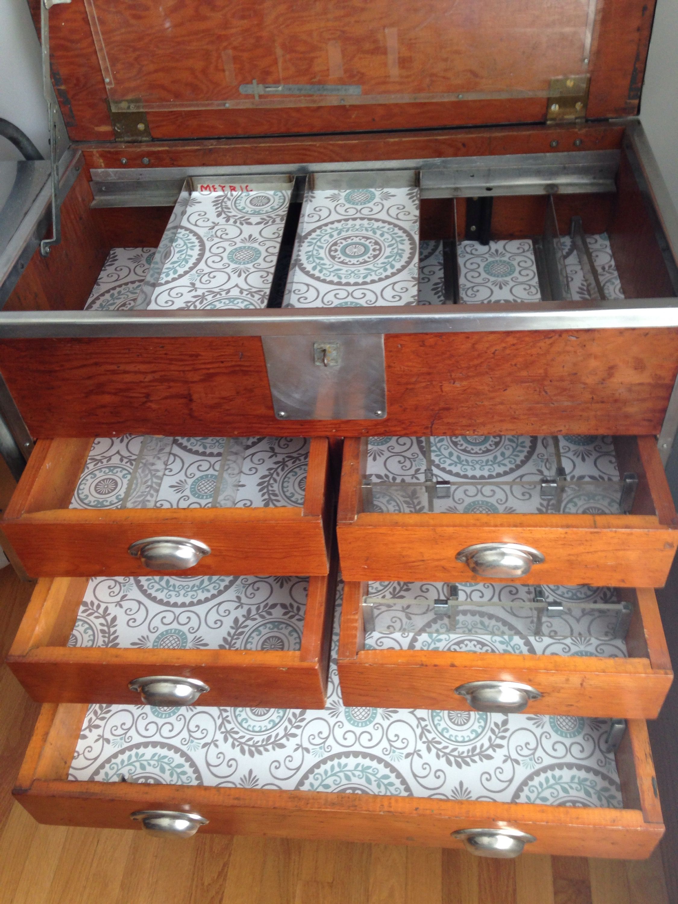 Toolbox Repurpose Part Lining Drawers With Repositionable