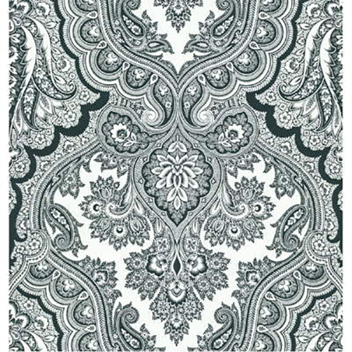 Black And White Paisley Wallpaper
