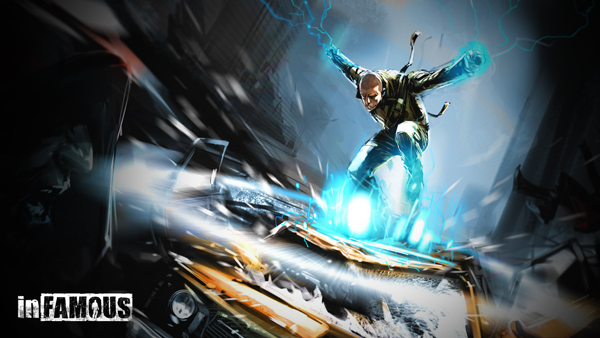 Leaping Ps3 Electro Infamous Puter Wallpaper HD