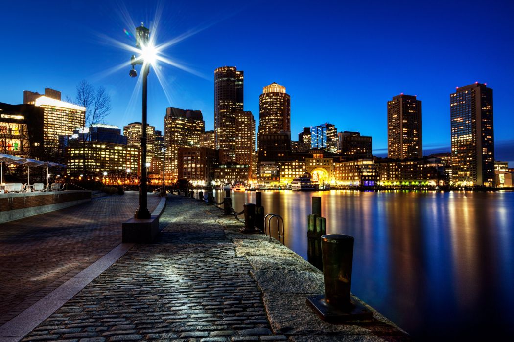 Massachusetts Boston Lamp Wallpaper