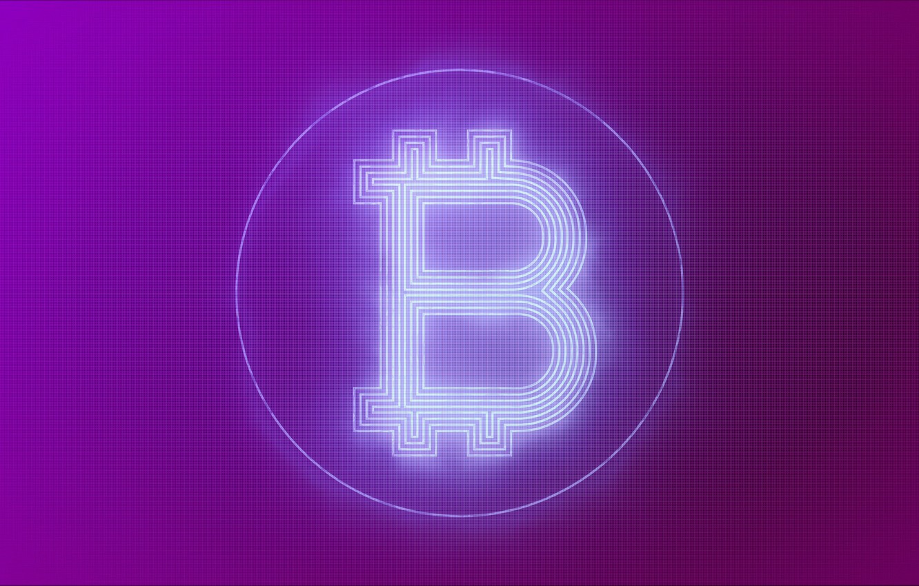Wallpaper Background Lilac Logo Fon Bitcoin