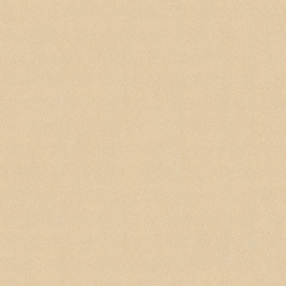 Non Woven Wallpaper Plain Design Gold Brown Gloss