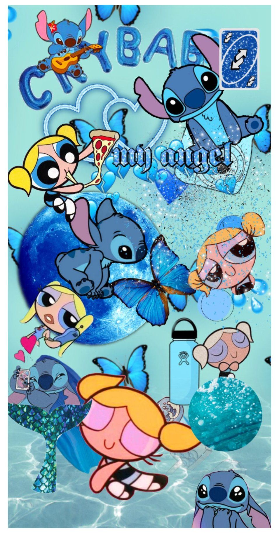 Blue Powerpuff Girls Aesthetic Wallpaper