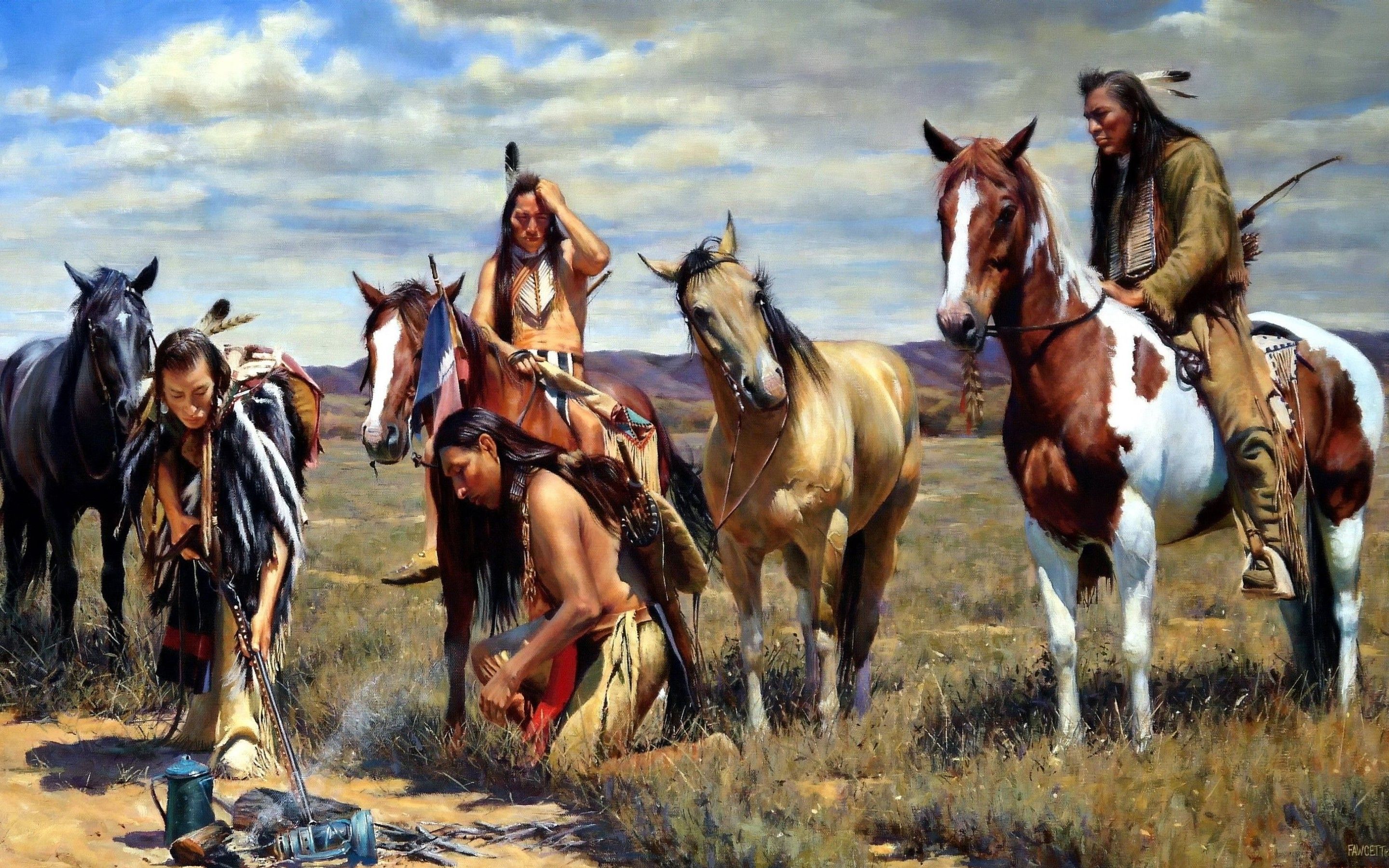 Native American Indian Wallpaper Group