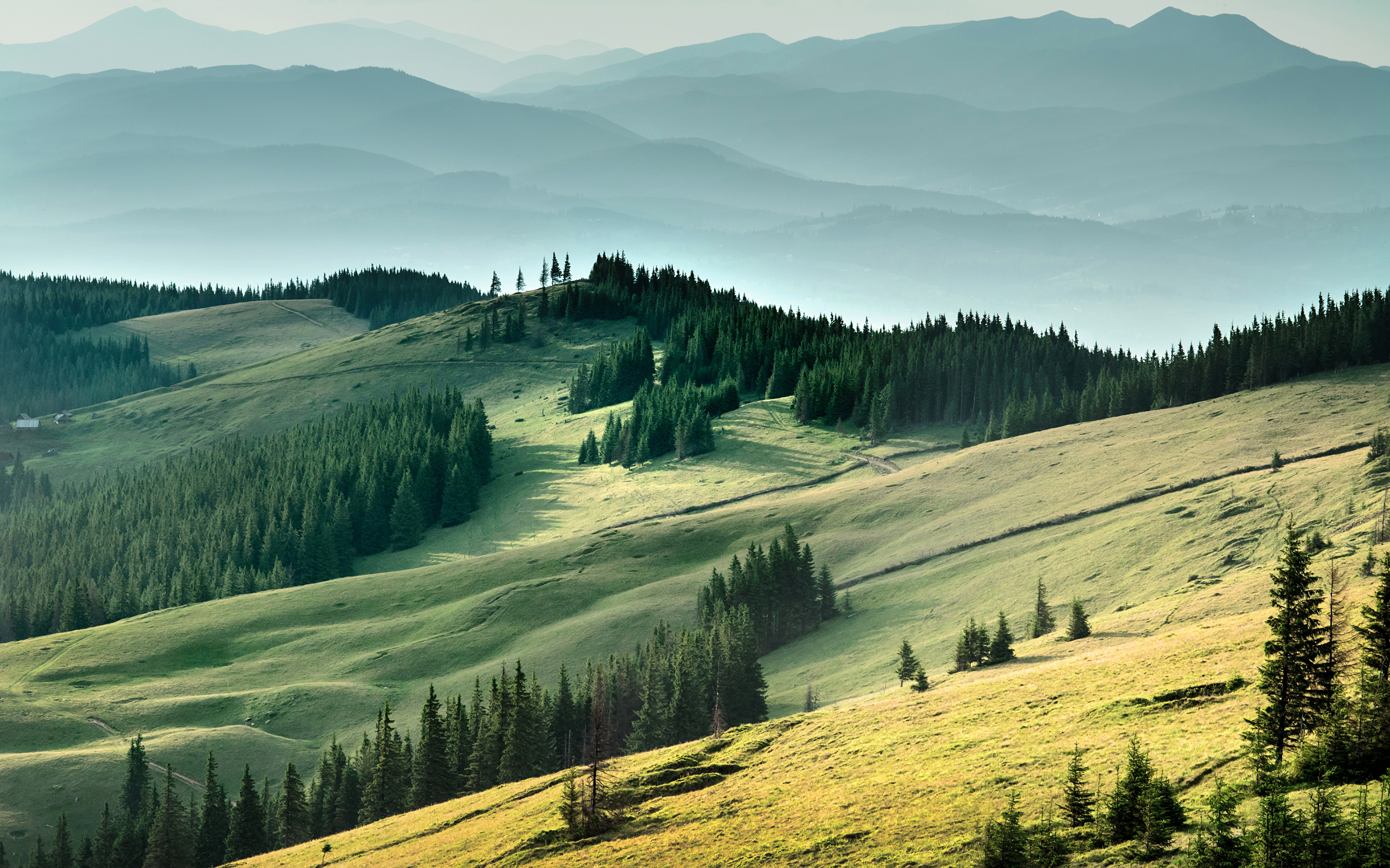 Wallpaper Carpathian Mountains, 4k, 5k wallpaper, Ukraine, Europe, travel,  tourism, landscape, sunset, OS #7035