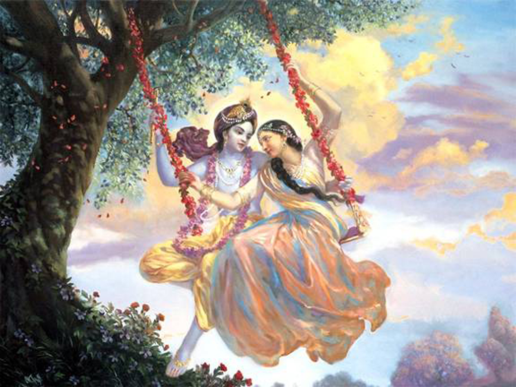 Radha Krishna are collectively known as the combination of both the 1024x768