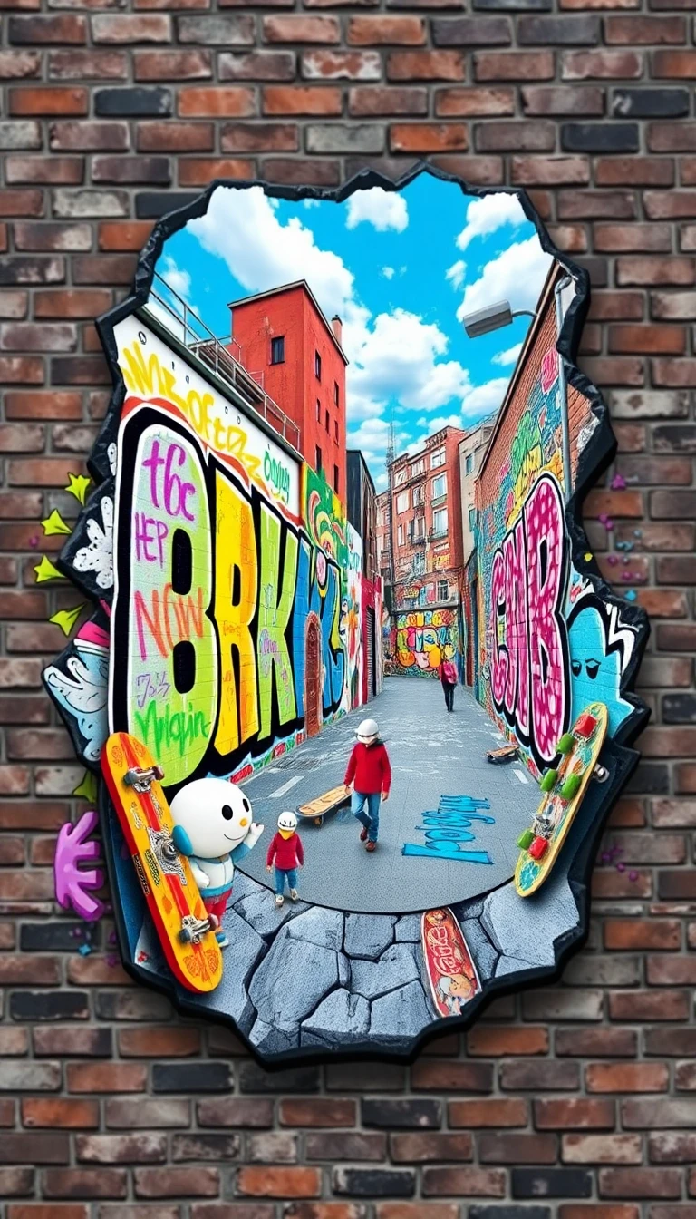 3d Street Art Wallpaper