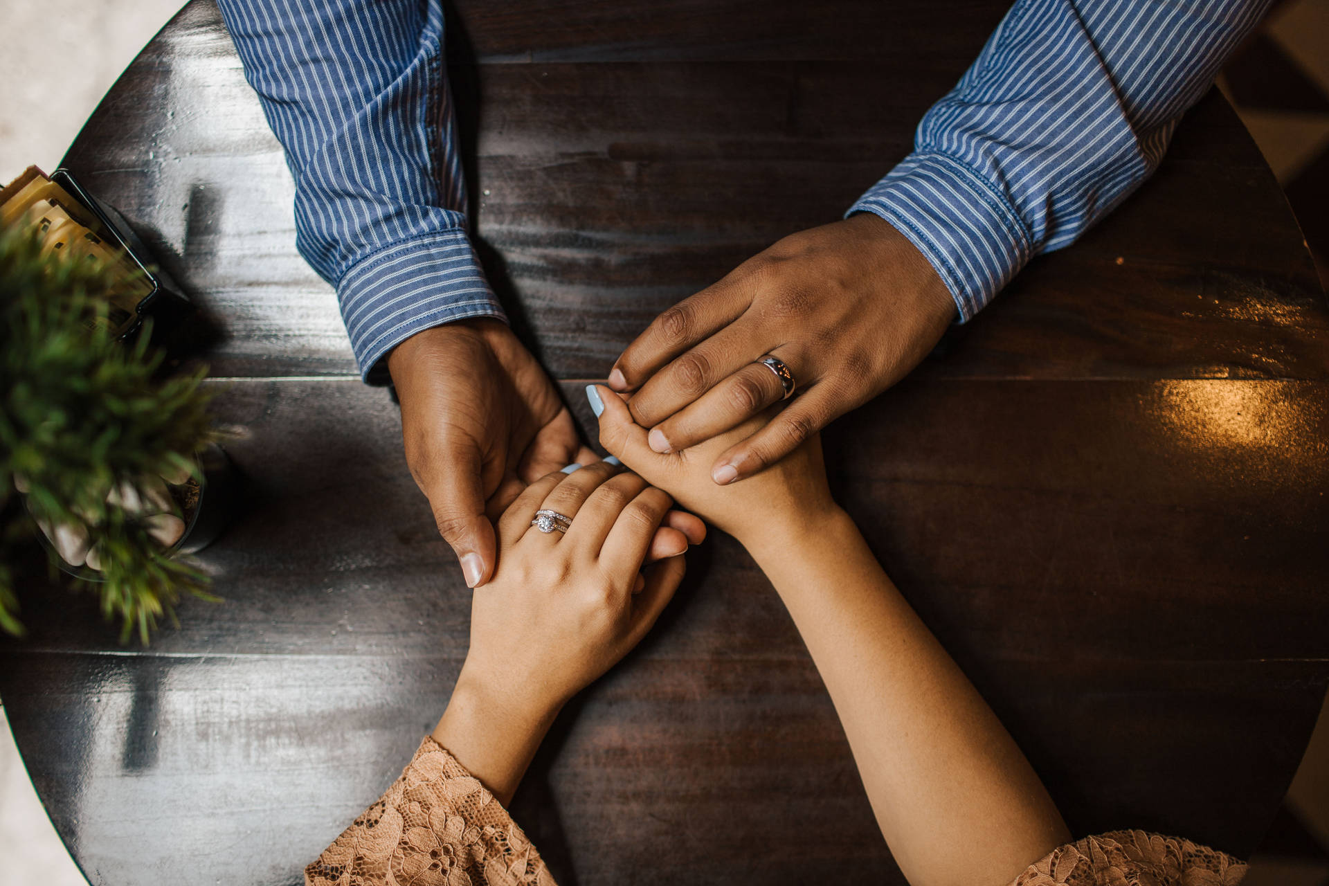 Couple Hands Top Wallpaper