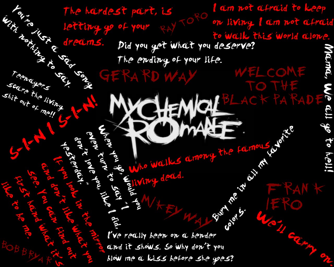 My Chemical Romance Wallpaper By Janaeeway Imnotokay