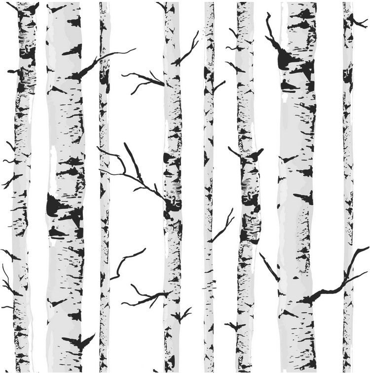 Free download Aliexpresscom Buy Birch Tree pattern PVC woods wallpaper ...