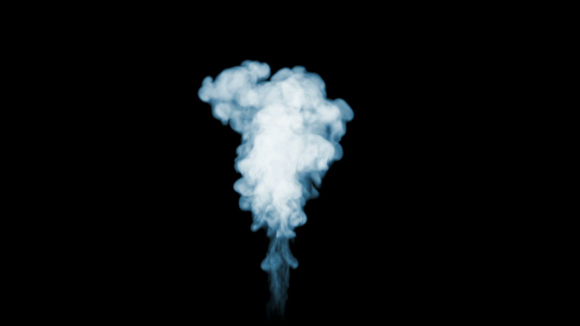 3d Render Of Smoke In Slow Motion Isolated On Black Background