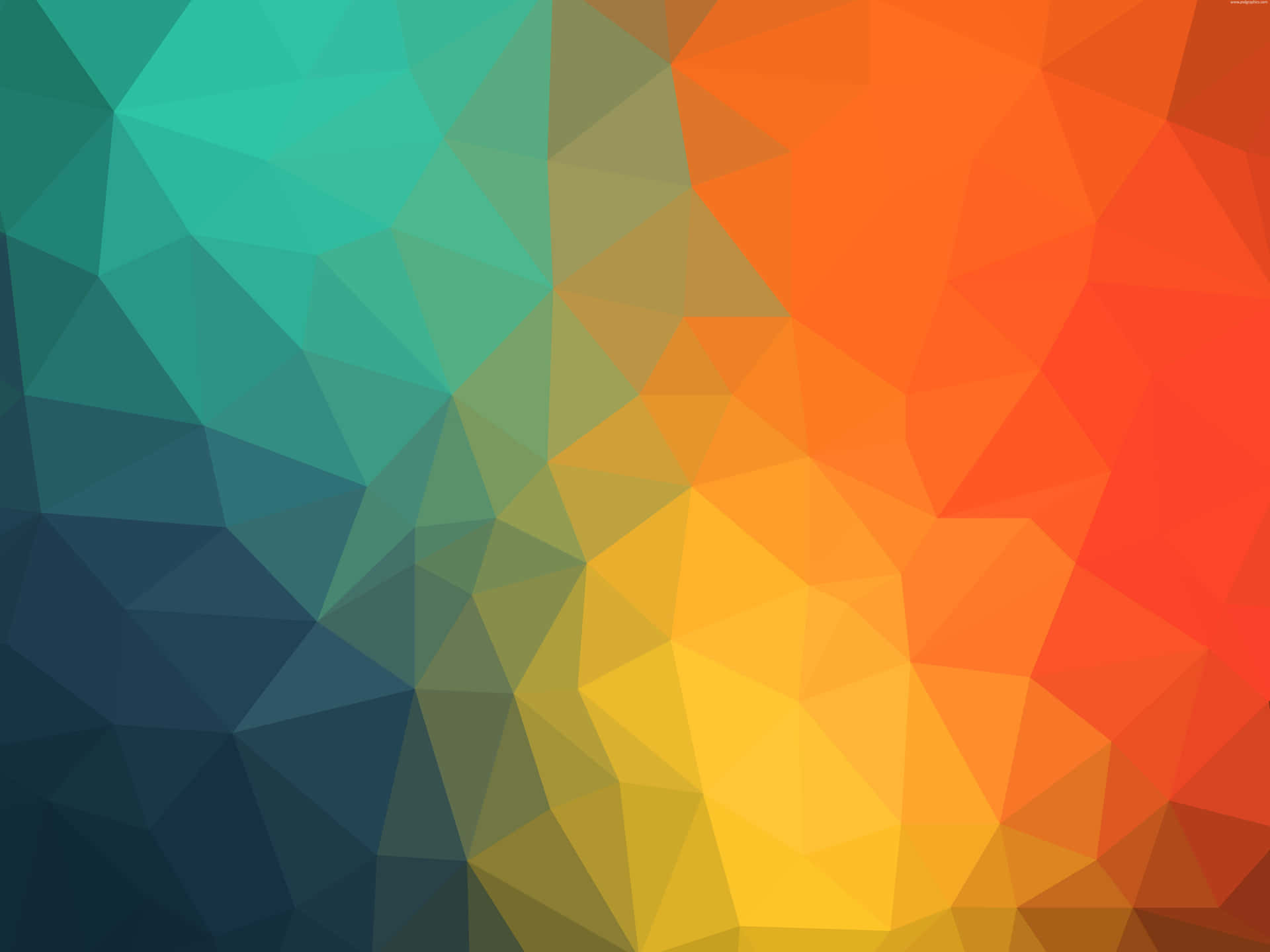 Orange And Teal Wallpaper