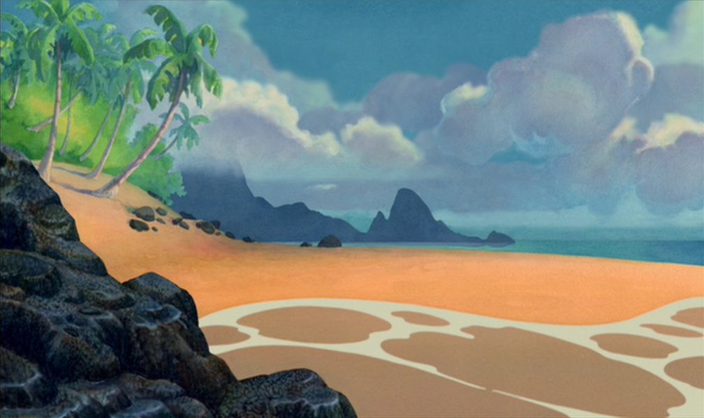 Empty Backdrop From Lilo And Stitch Disney Crossover Image