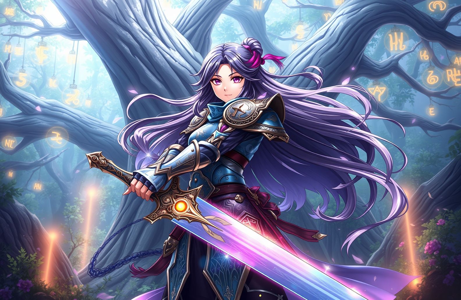 Anime Girl Warrior Wallpaper