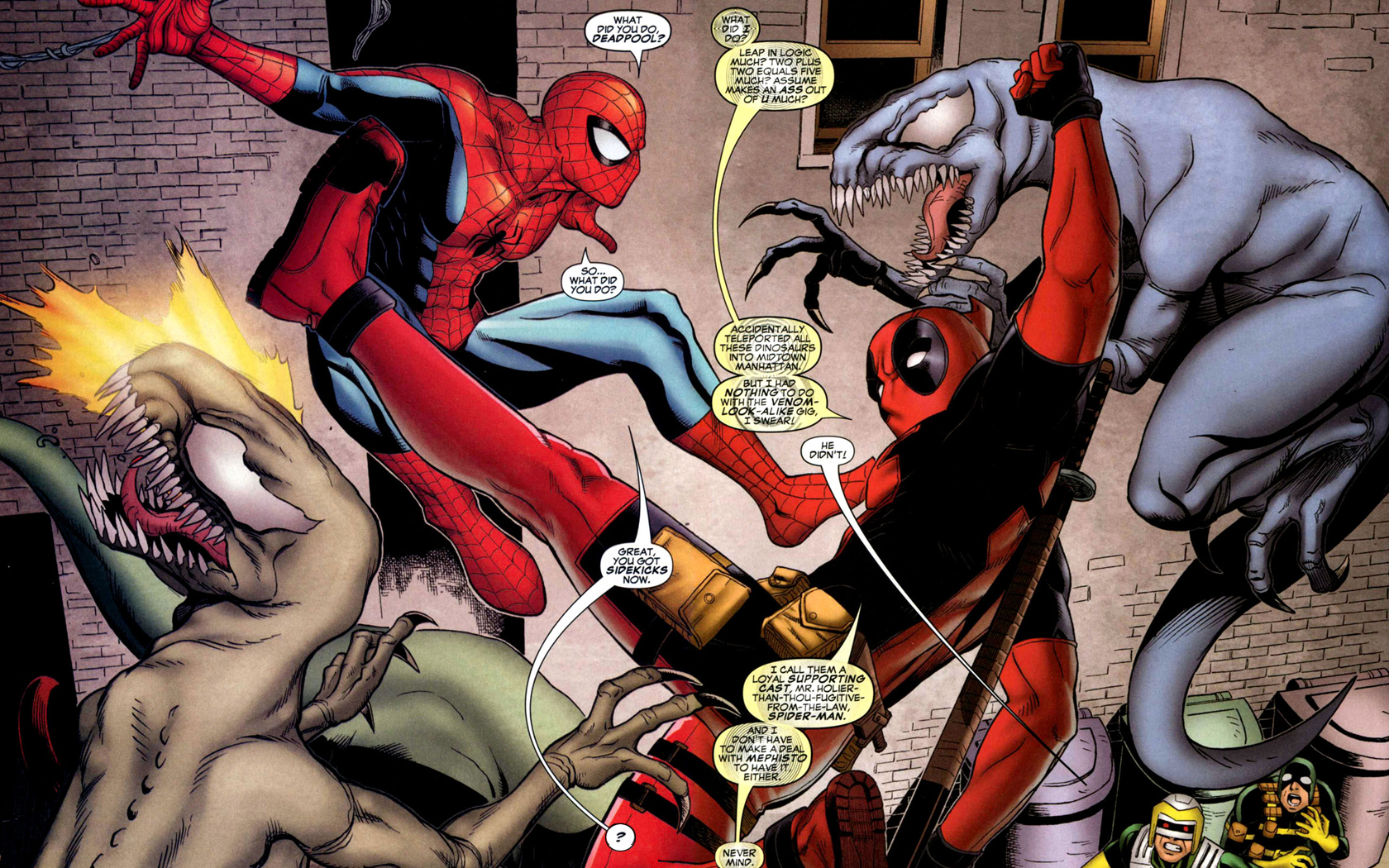 Spider Man Deadpool Wallpaper Spiderman Wade