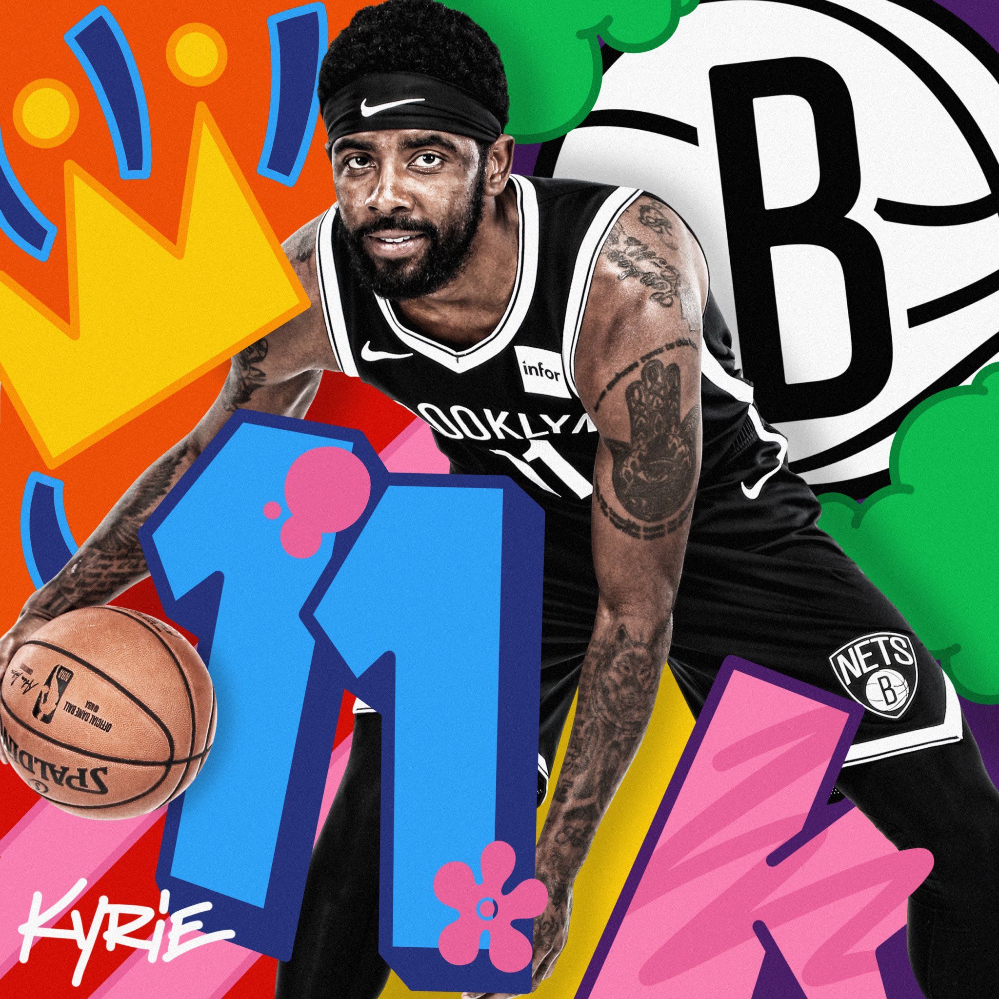 Kyrie Irving Brooklyn Nets Background Wallpaper