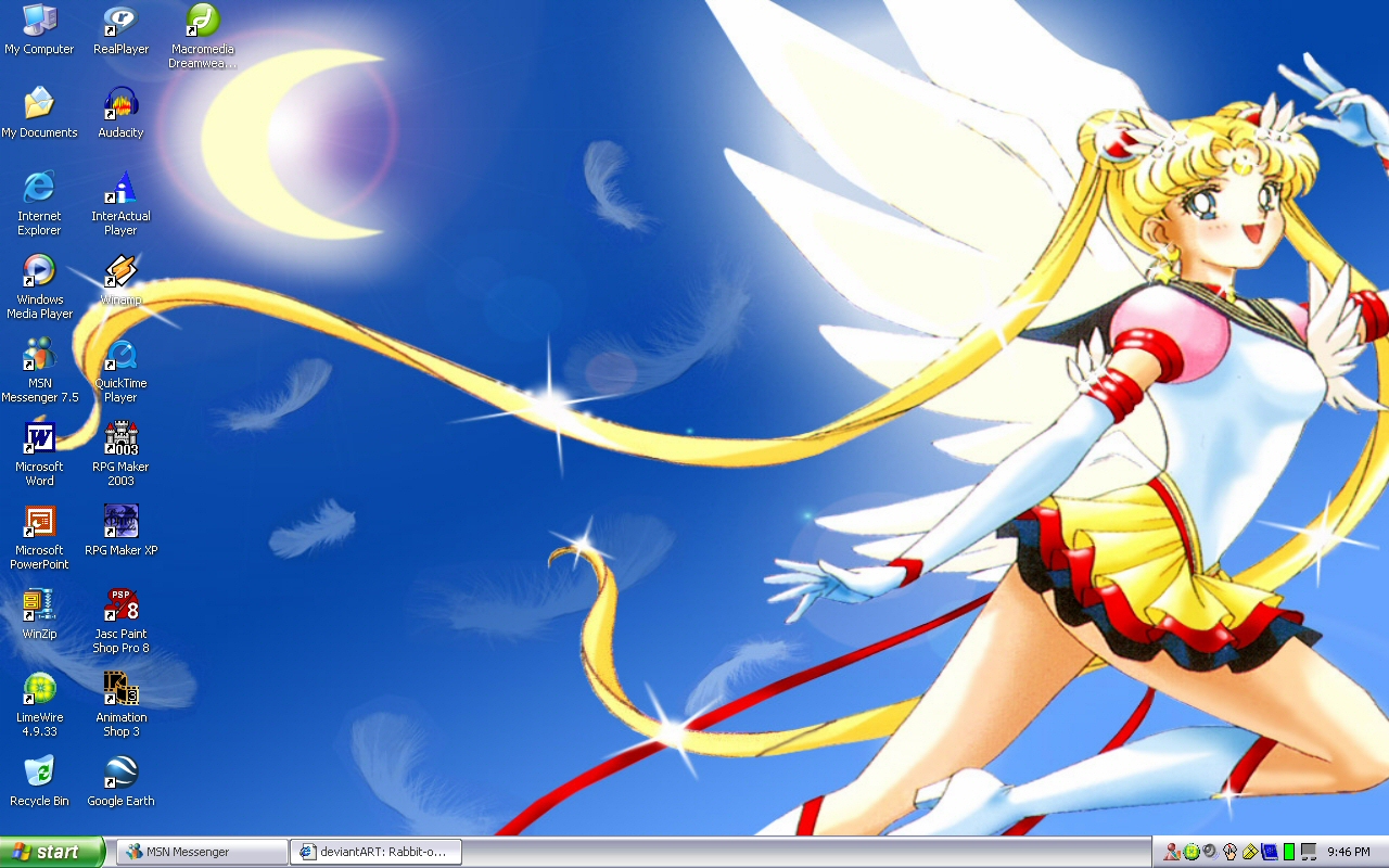 Eternal Sailor Moon Desktop By Bunnyg88