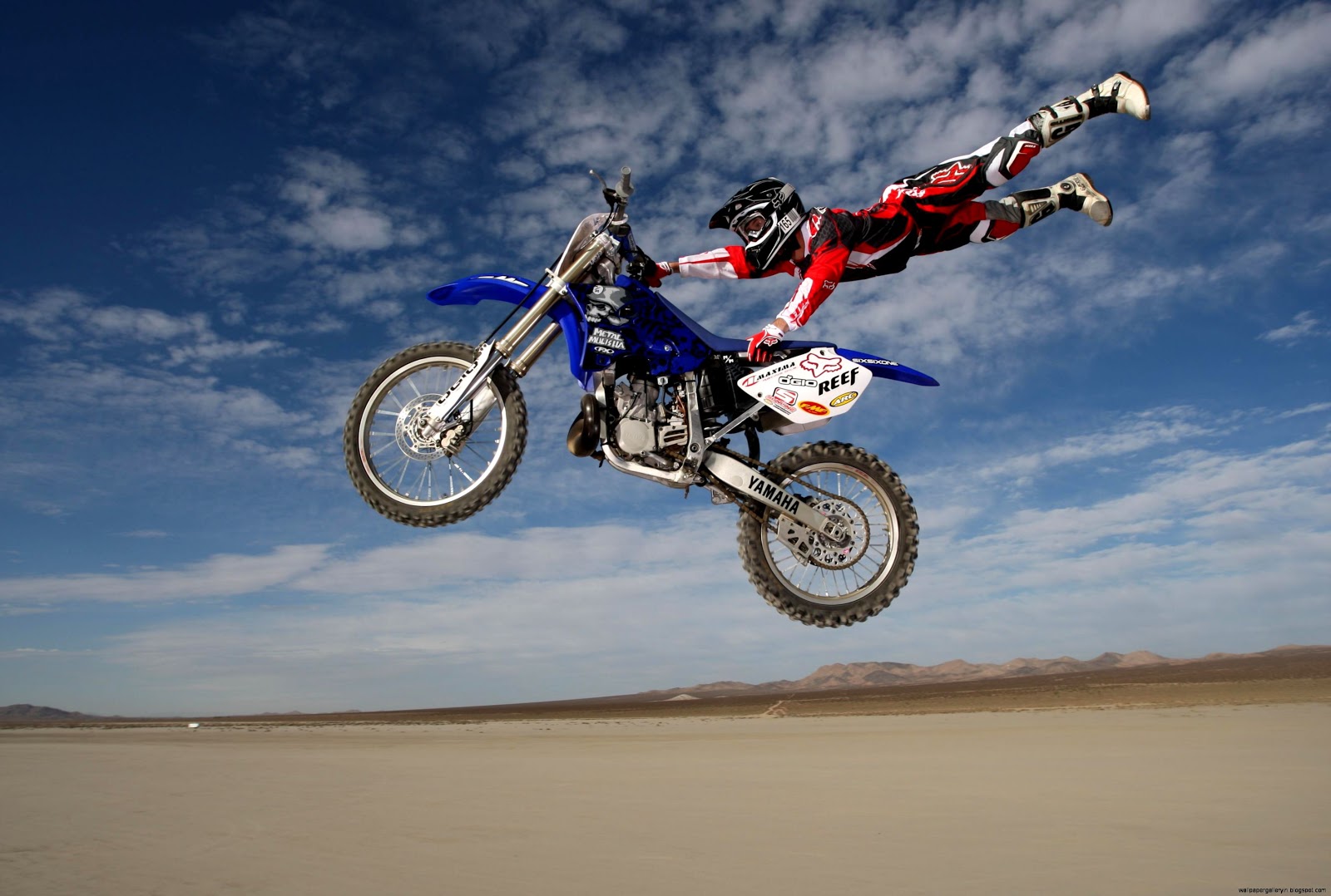 Motocross Flying Rider HD Wallpaper Widescreen