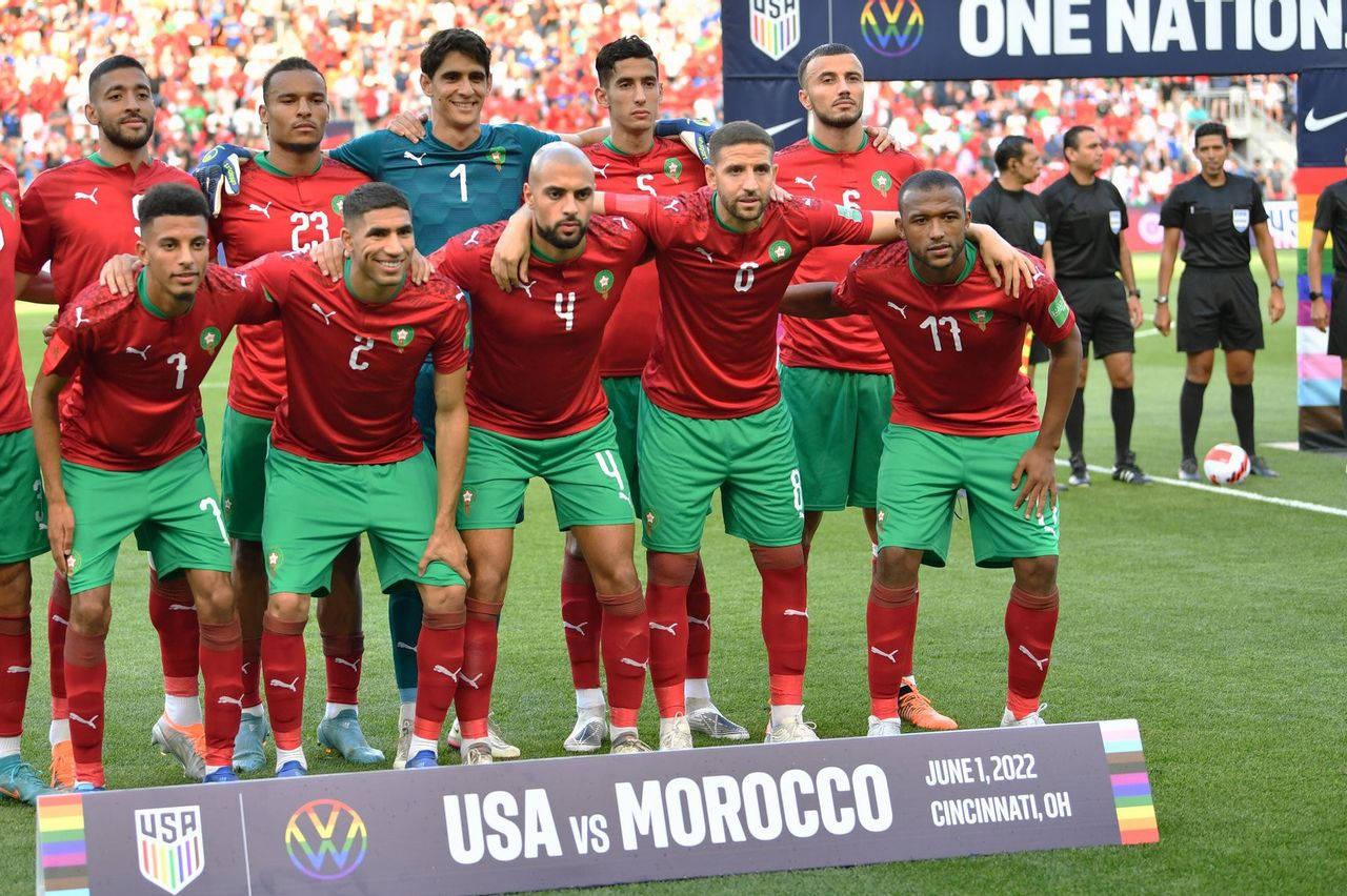 Morocco National Football Team Red And Green Wallpaper