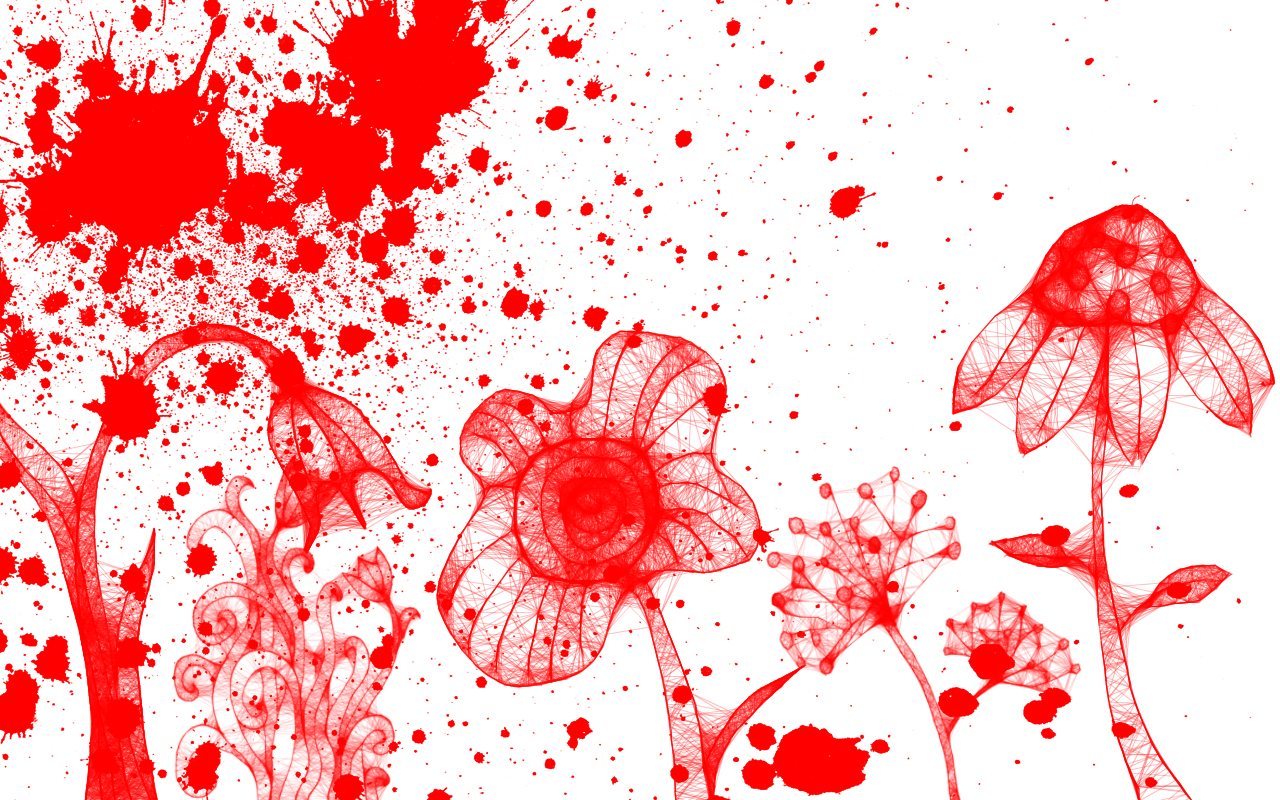blood spatter flower2 HD Wallpaper   General 602074