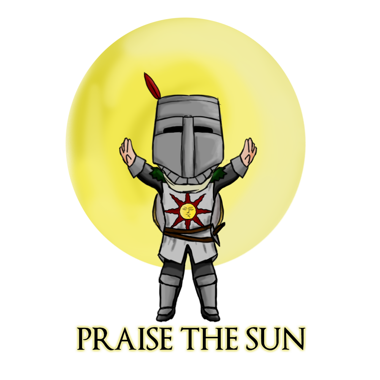 Praise the sun Solaire Chibi by james23x on