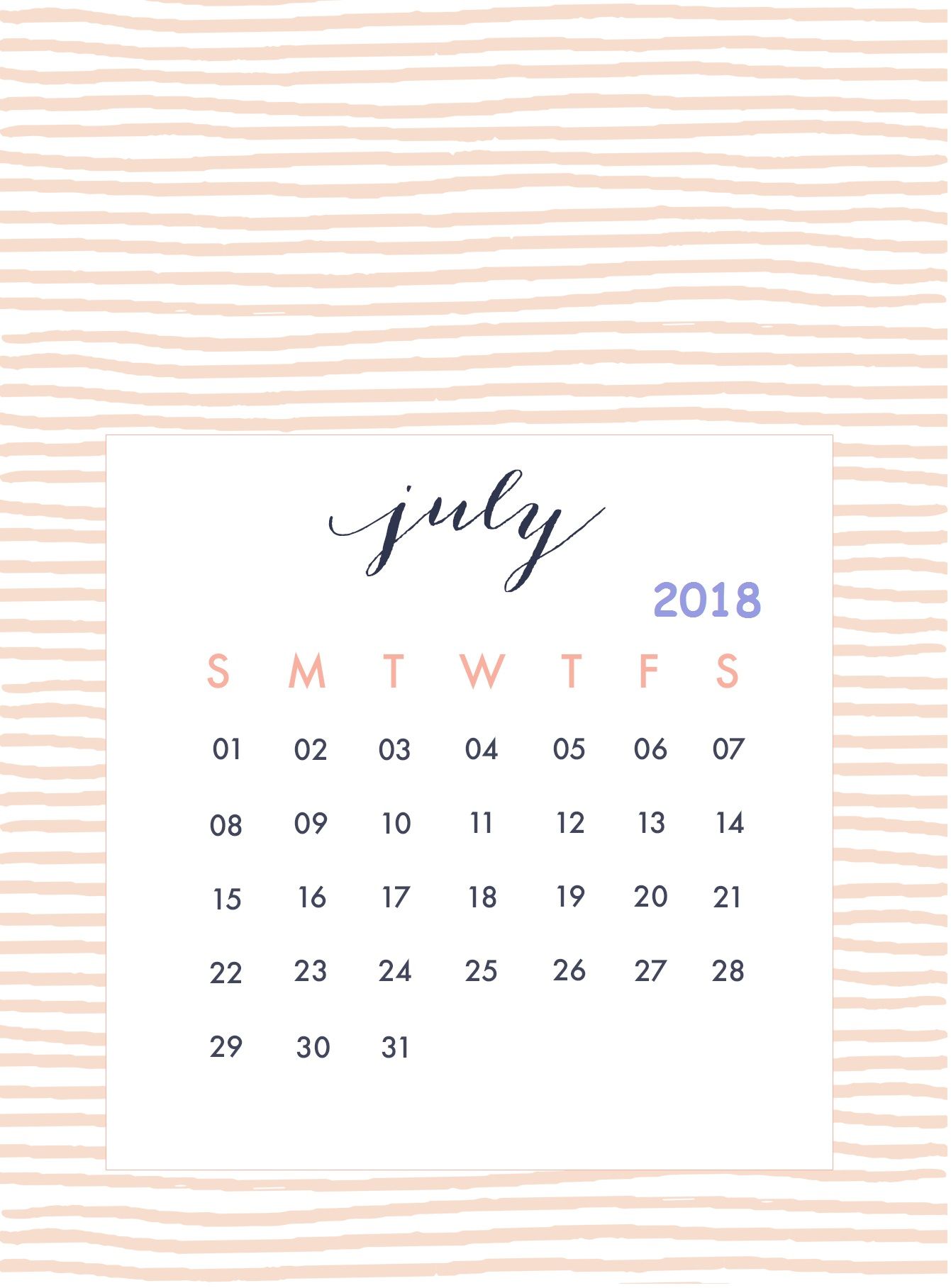 July 2018 iPhone Wallpaper Calendar Wallpaper in 2019 Calendar 1341x1817