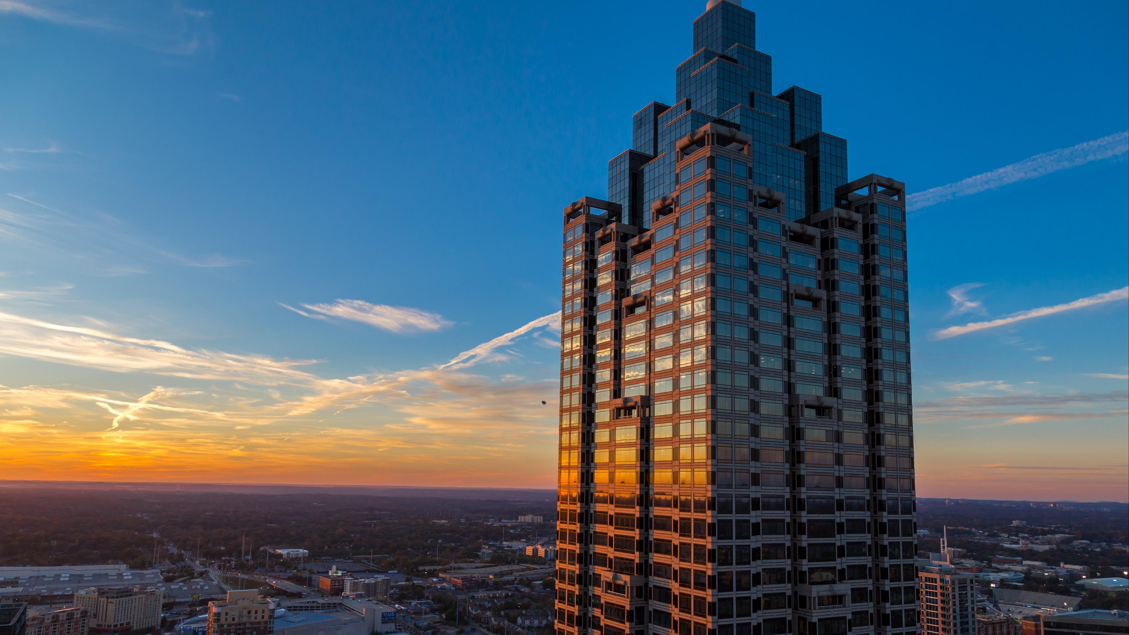 Wallpaper 4k Skyscraper Atlanta Usa Building Architecture
