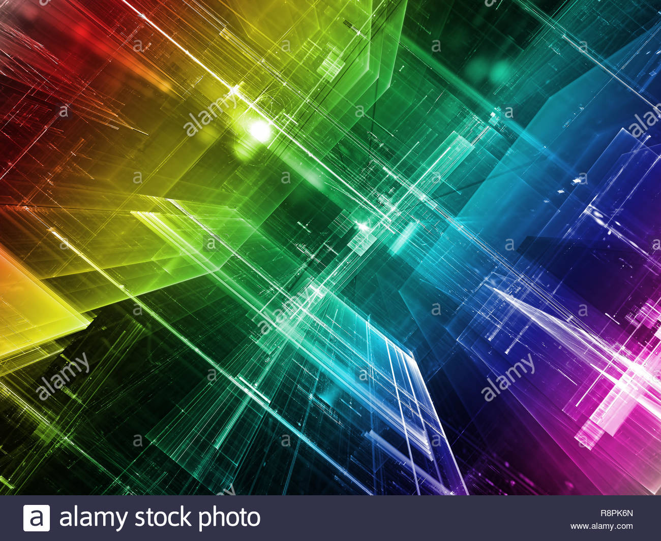 Colorful technology or science fiction background   computer