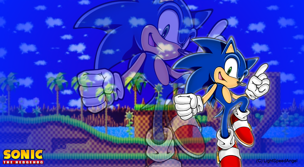 Sonic The Hedgehog Wallpaper by LightSpeedAngel on