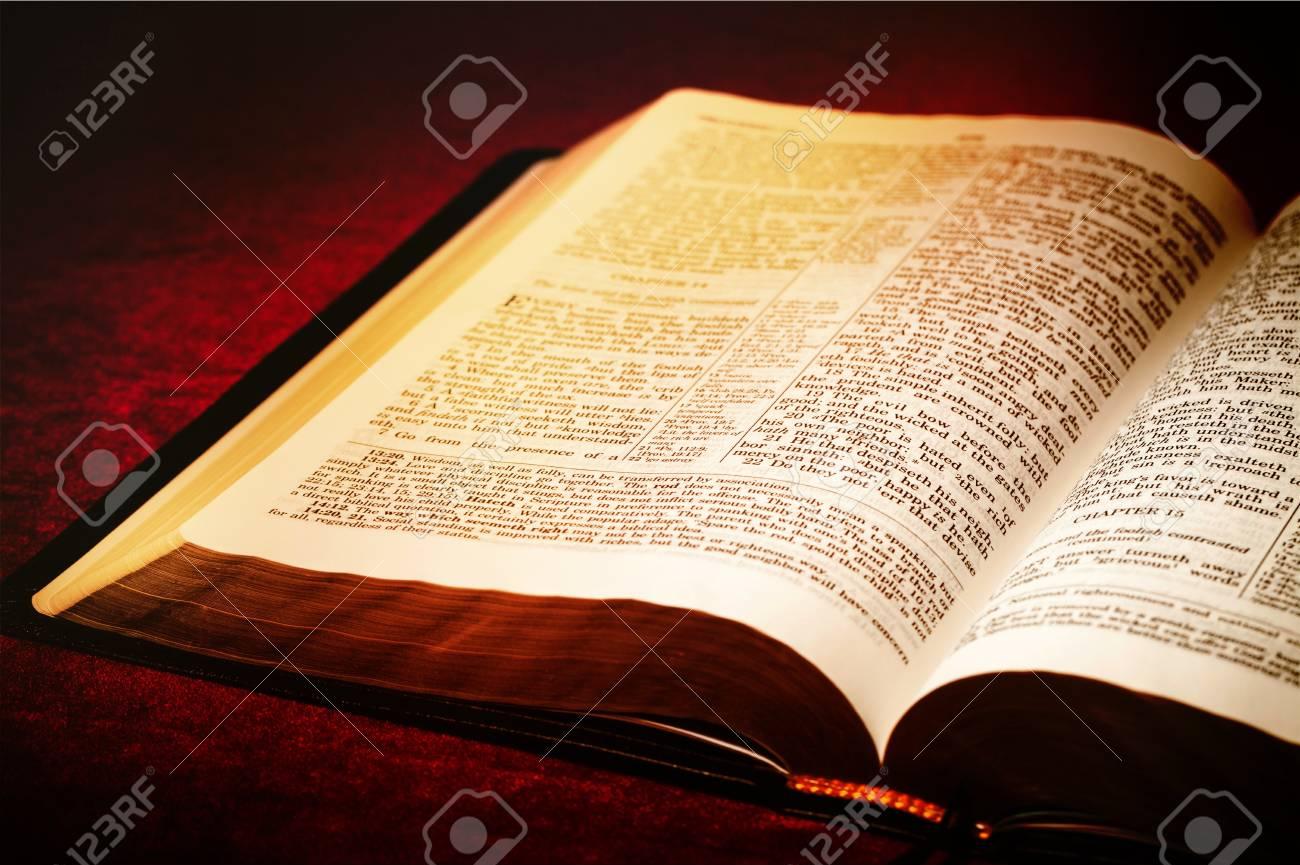 Open Holy Bible Stock Photo Picture And Royalty Free Image Image