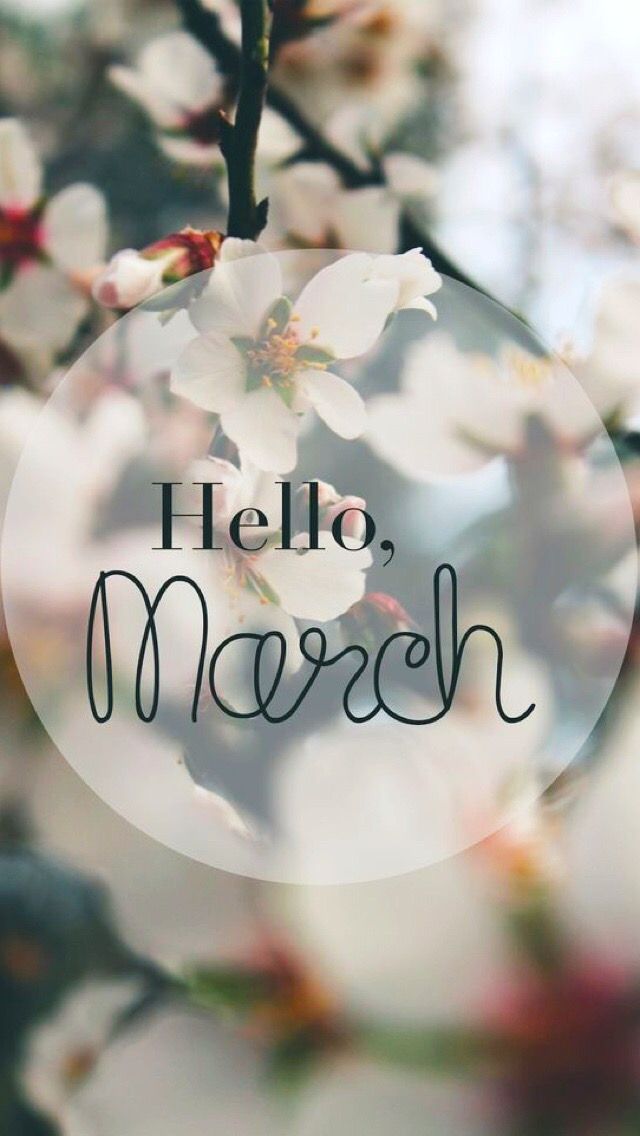 Wallpaper iPhone Spring Hello March In