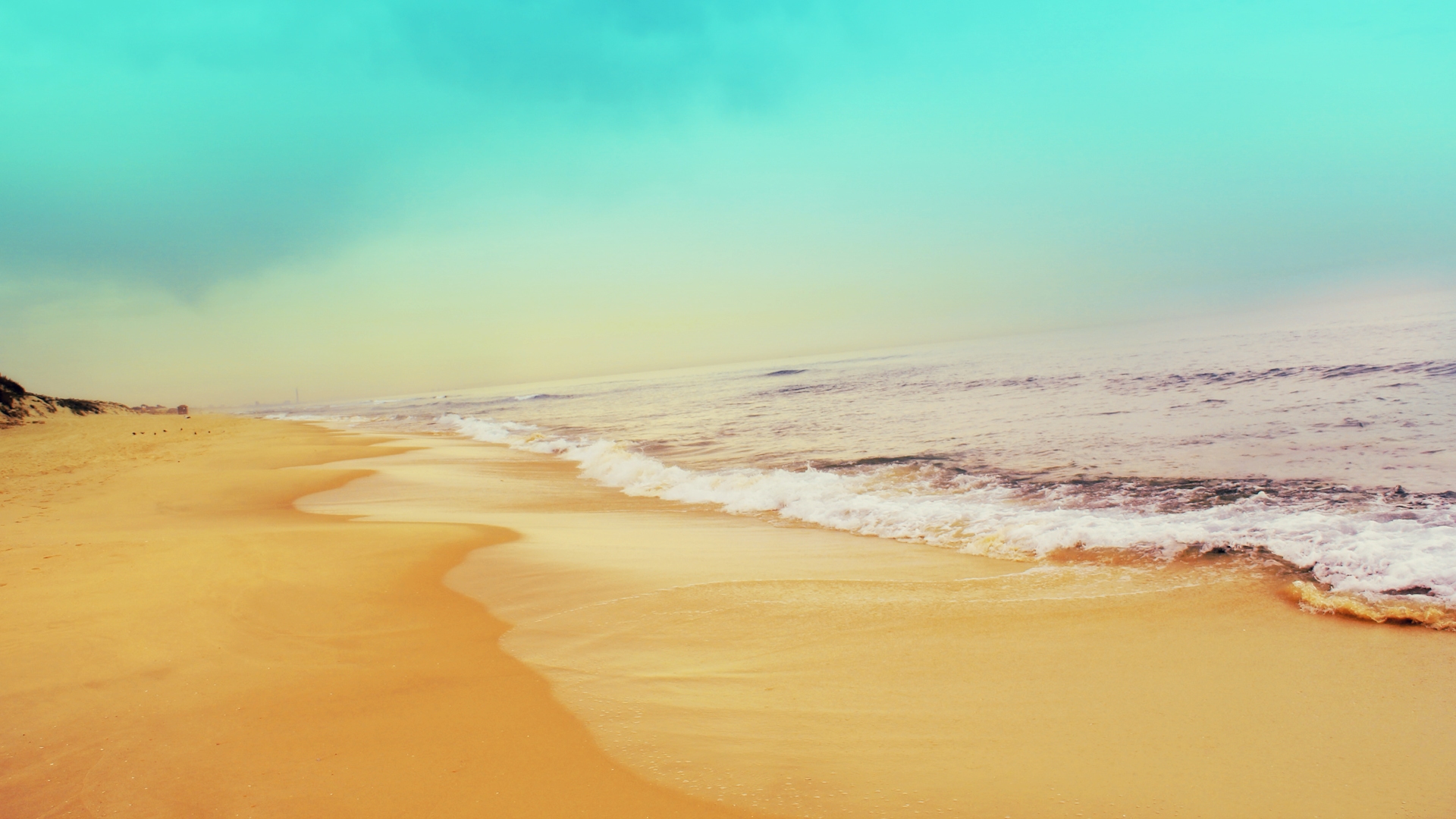 HD Sea Water And Beach Desktop Wallpaper Background
