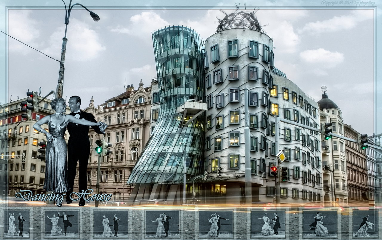 Ginger and Fred Dancing House by pingallery on