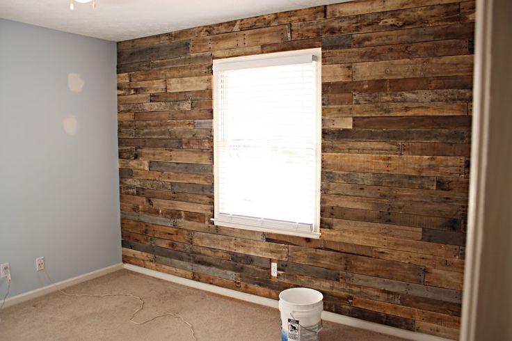 Wood From Pallets To Create A Barn Wall Well It Looks Like