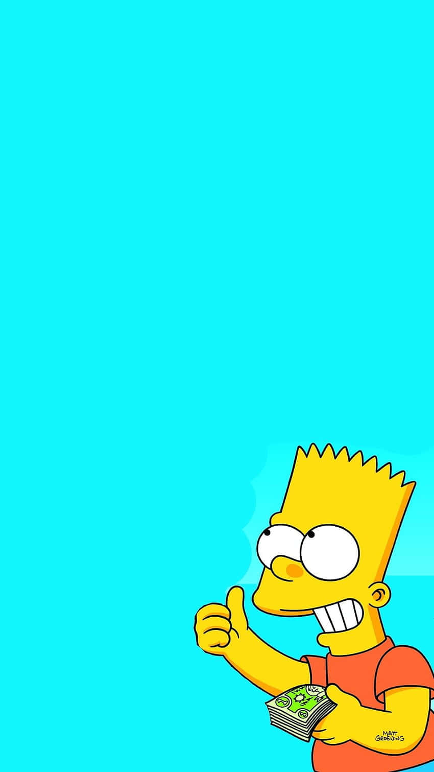 Bart Simpson Weed Wallpaper