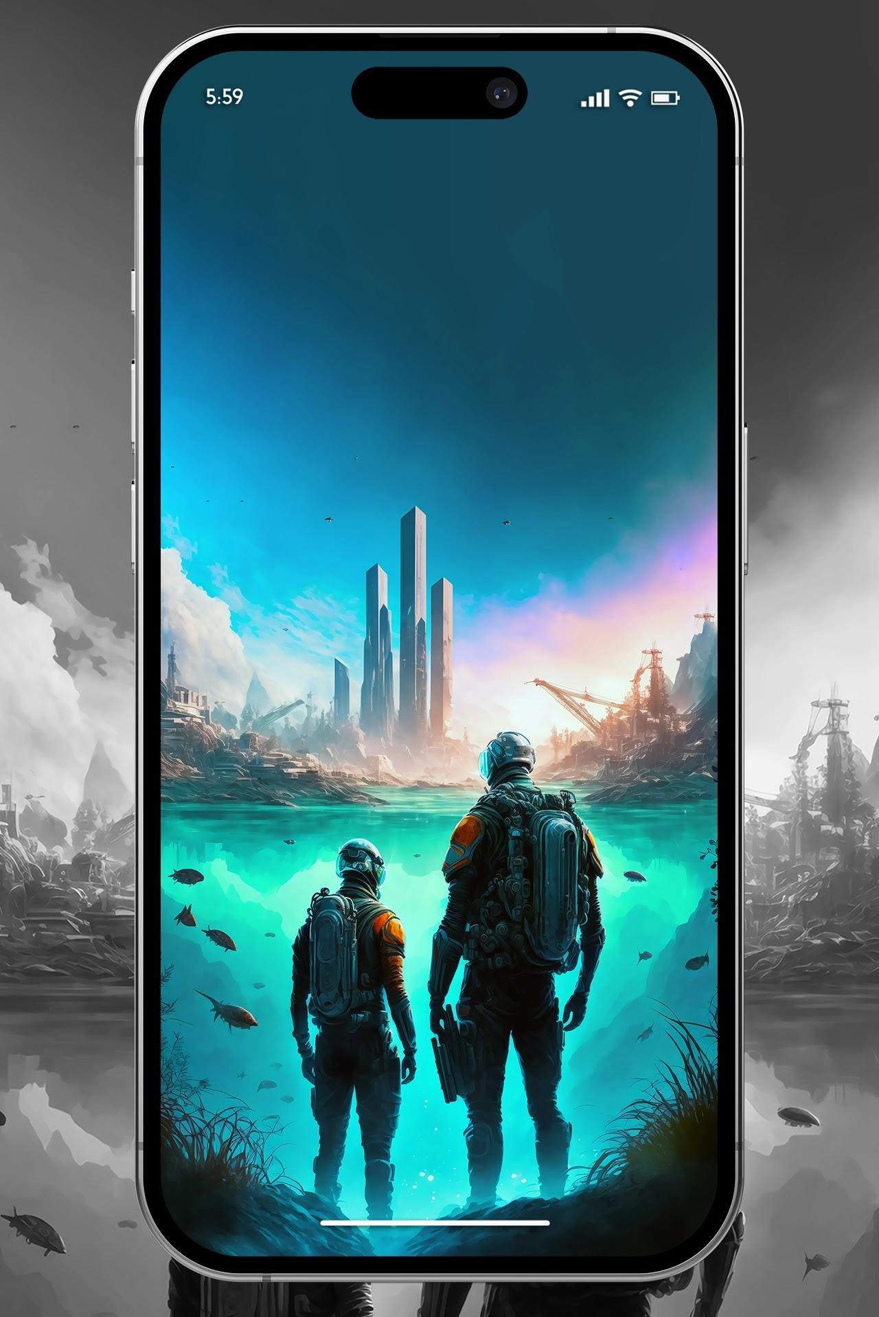 4k Wallpaper iPhone Ai Generated Sci Fi Illustration By Midjourney