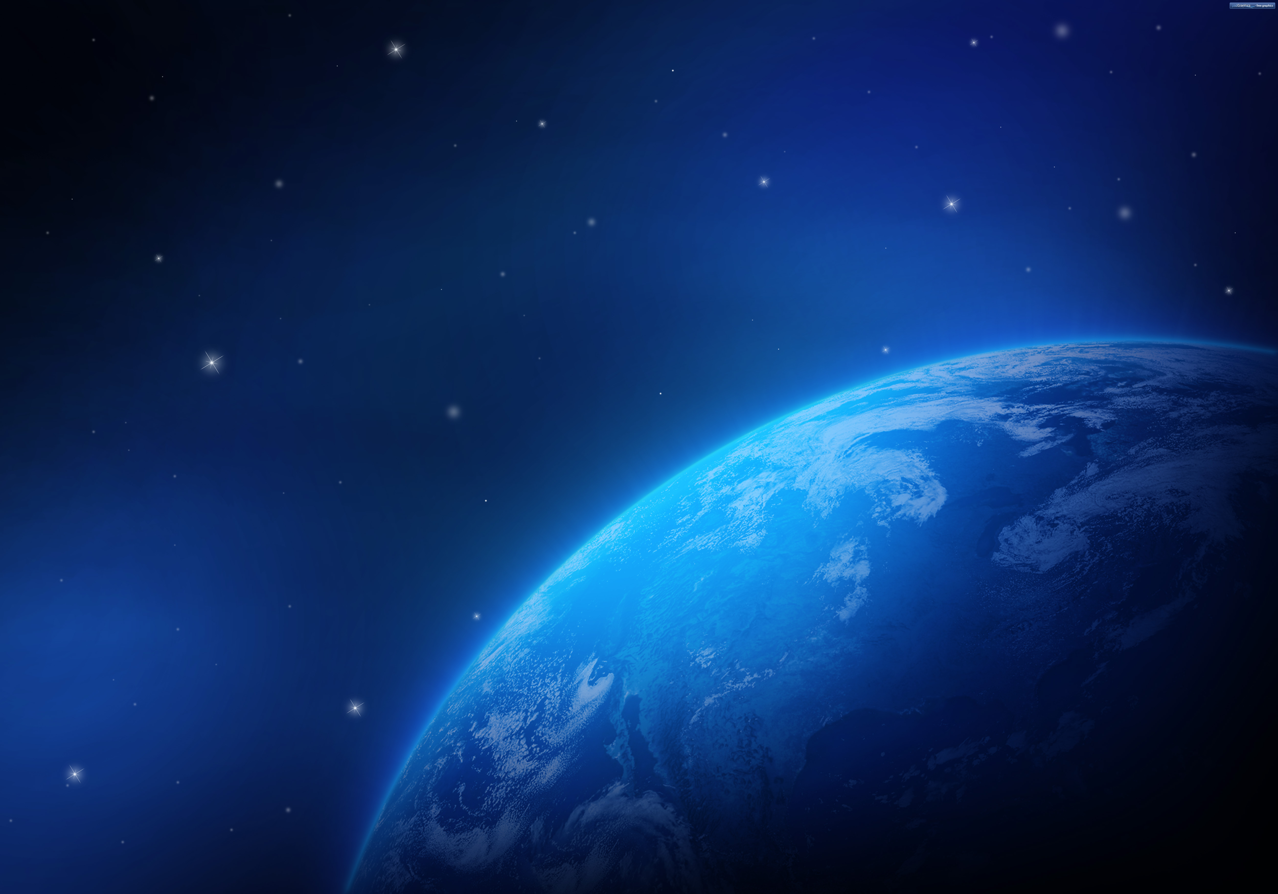 Blue Earth Wallpaper Psdgraphics