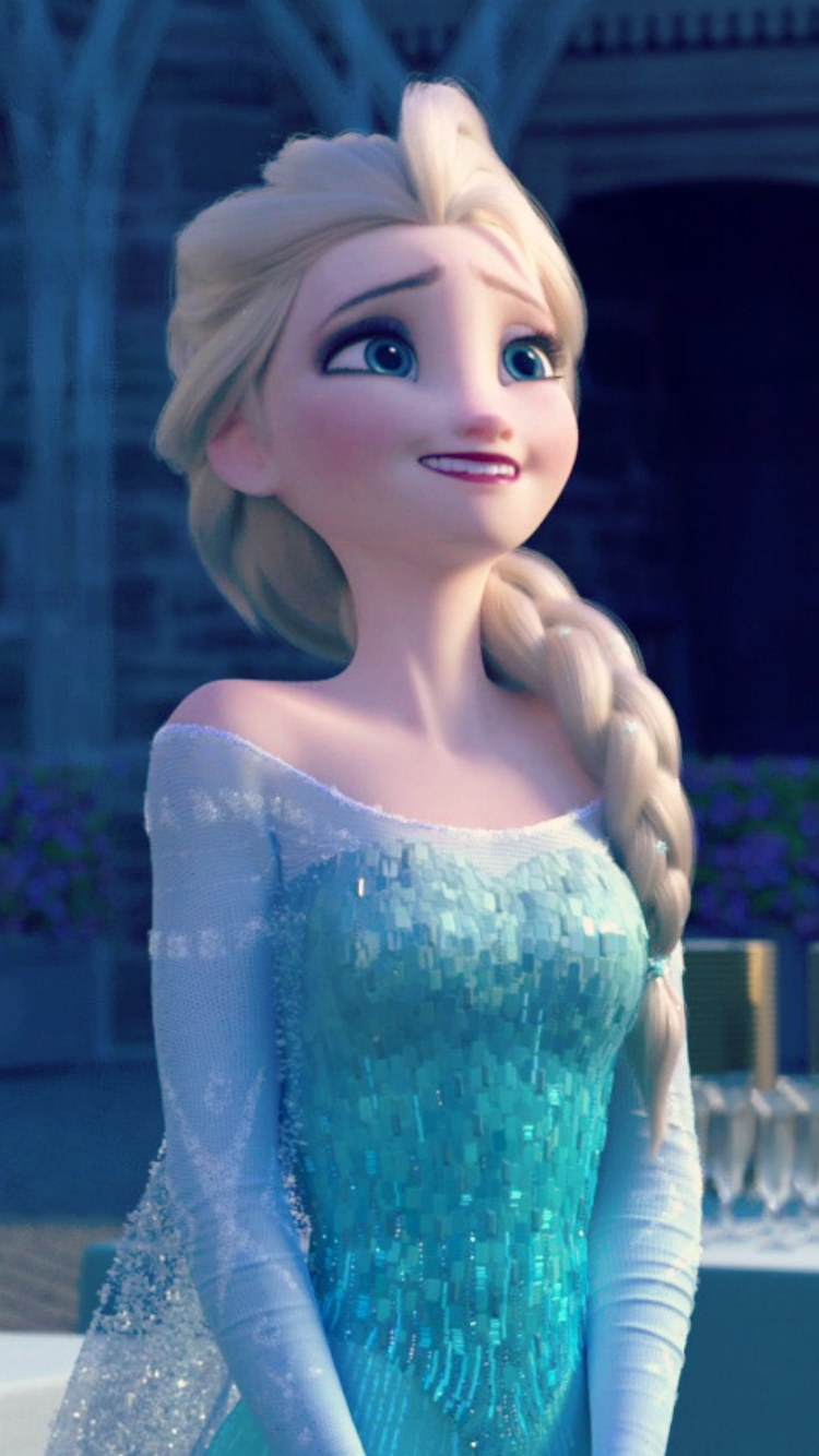 Frozen Fever Elsa Phone Wallpaper Photo