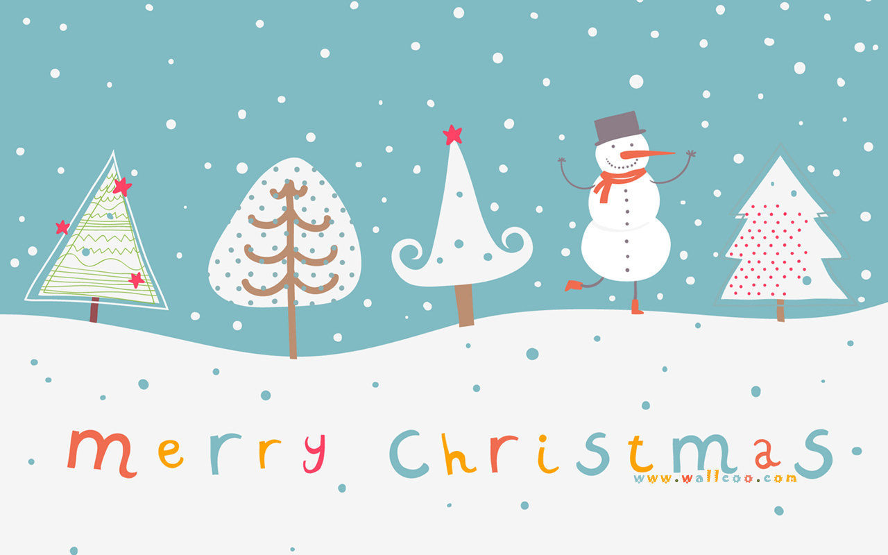 Christmas illustration and Christmas Designs 1280x800 Wallpaper