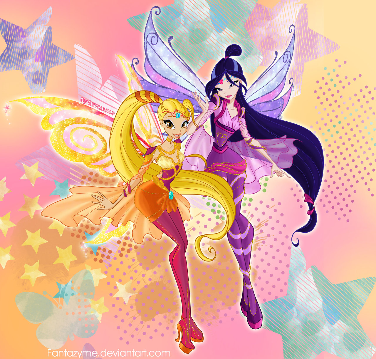 Winx Club Musa And Stella Bloomix By Fantazyme
