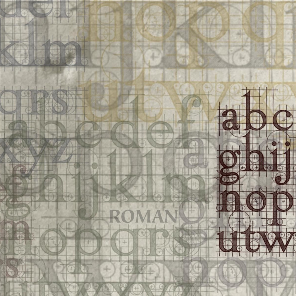 Old Letters Wallpaper Alphabet Layering iPad