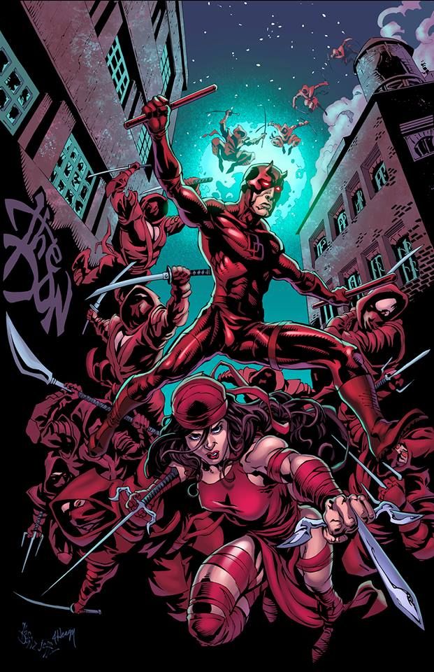 Daredevil And Elektra By Heagsta Marvel Ics Wallpaper