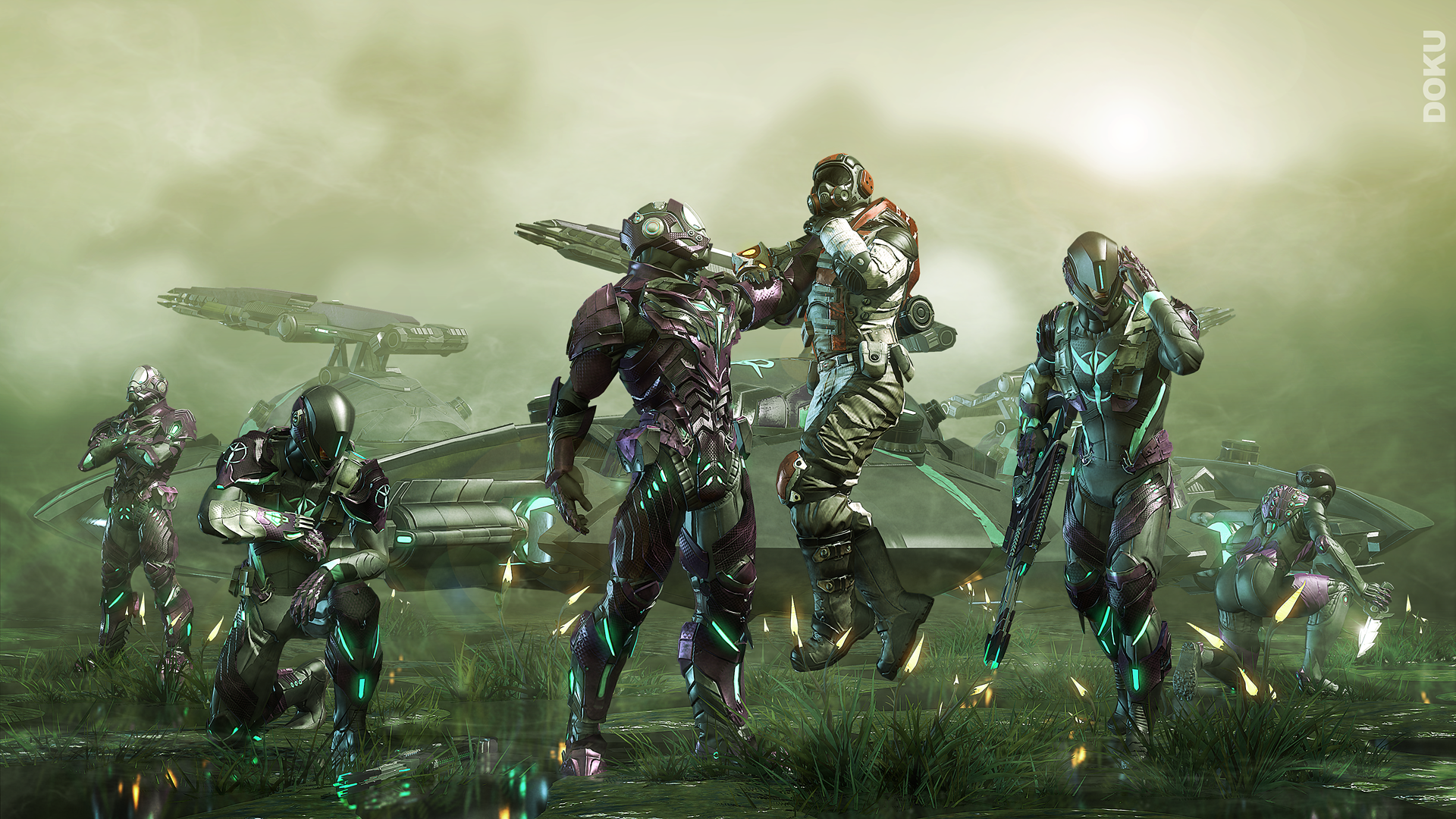 Vanu Sovereignty Wallpaper Acquiring Intel Planetside
