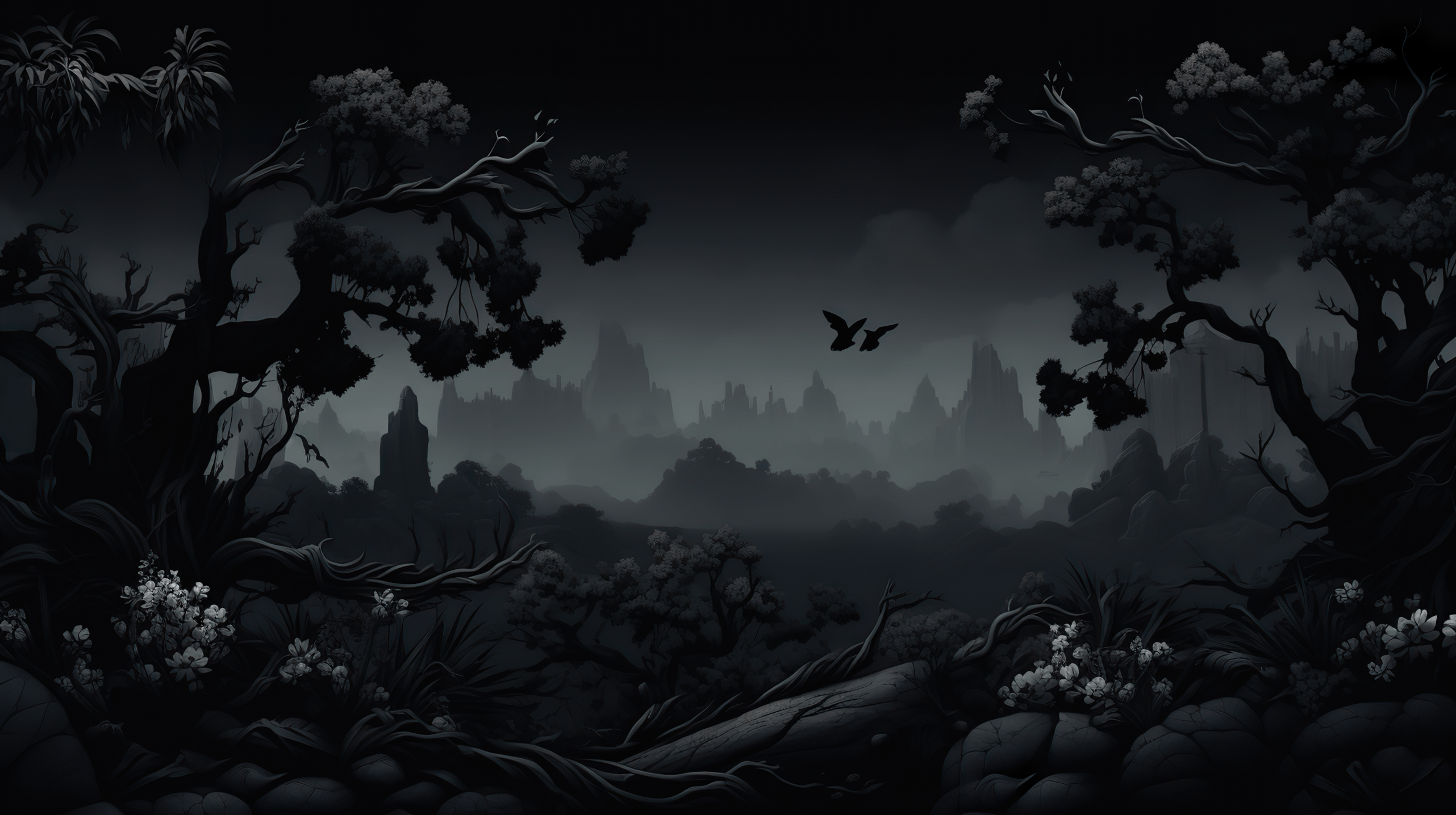 Black Aesthetic Desktop Wallpaper