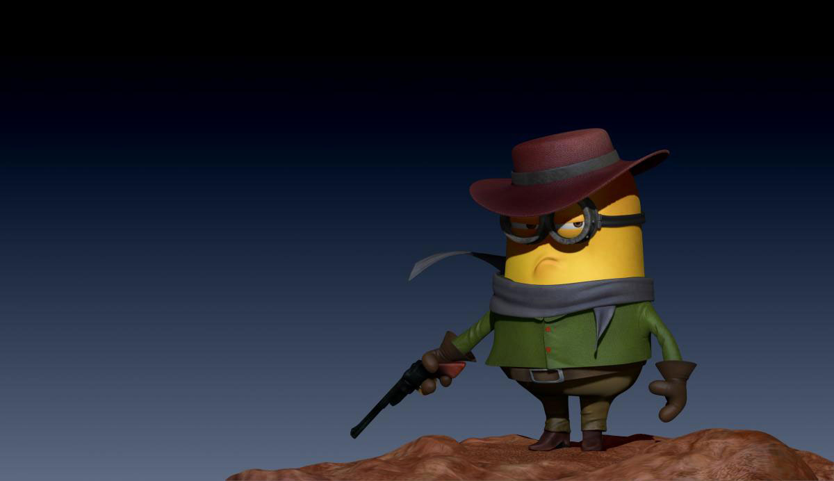 Django Cowboy Minion Despicable Me Wallpaper Desktop Background