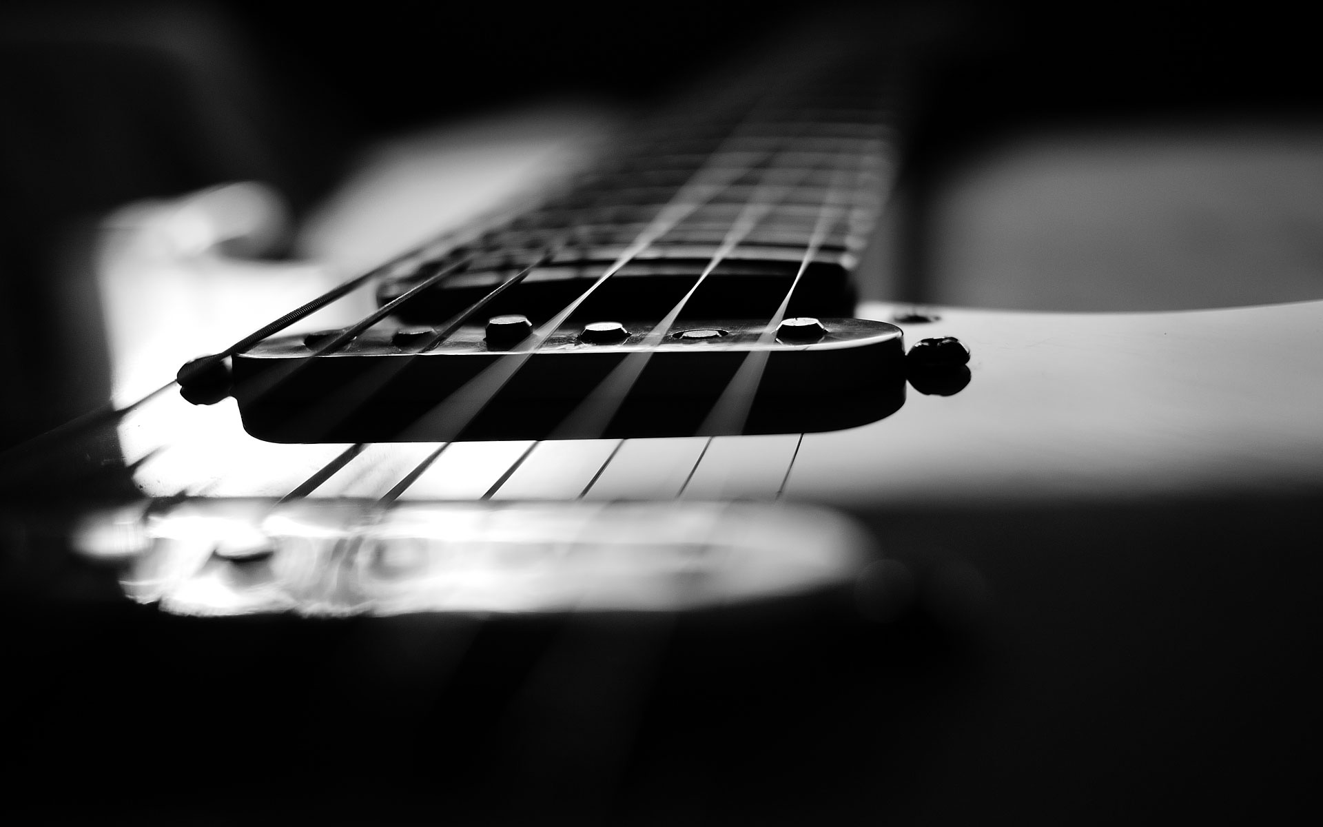 Black And White Guitar