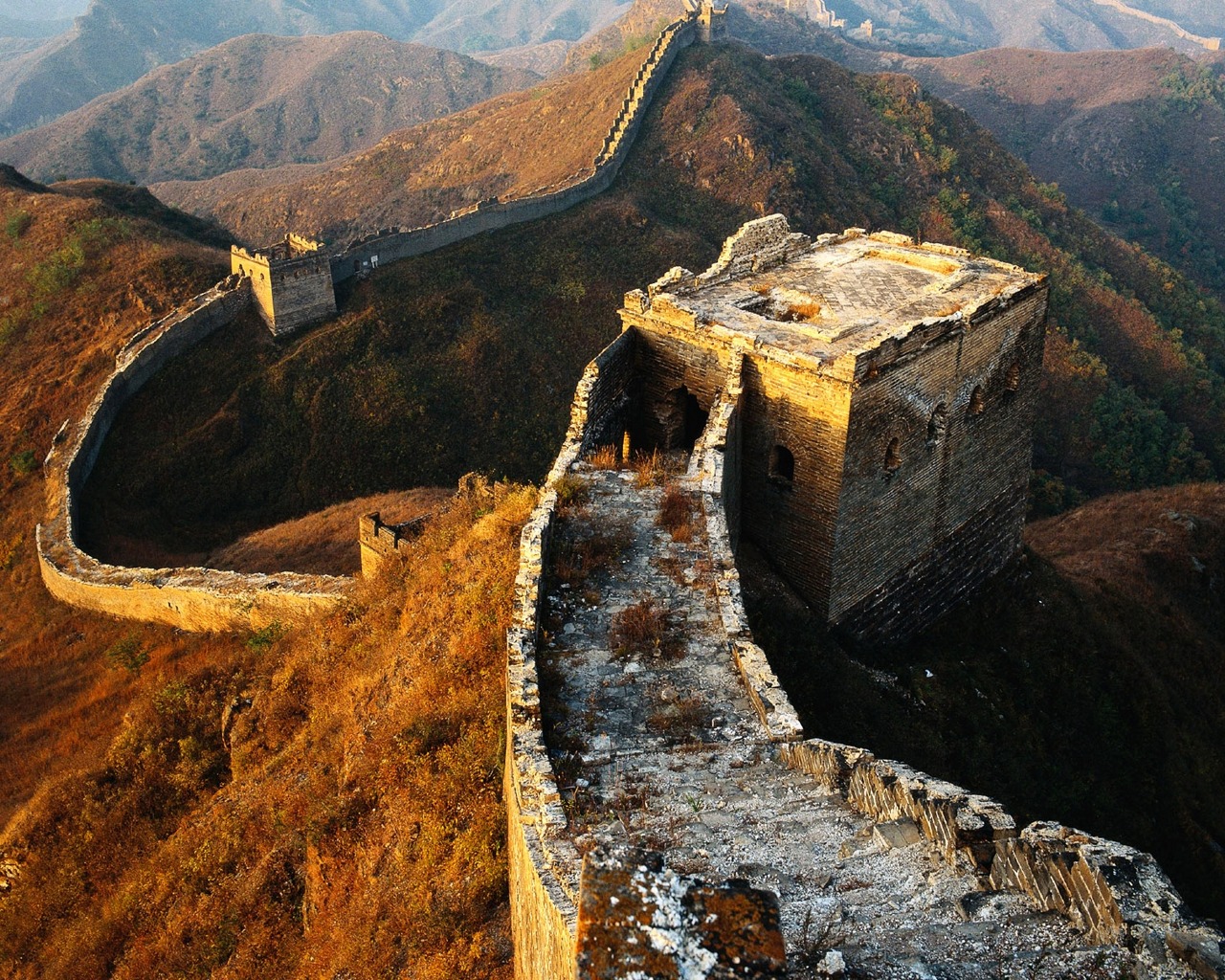 Great Wall Of China From Above Wallpaper