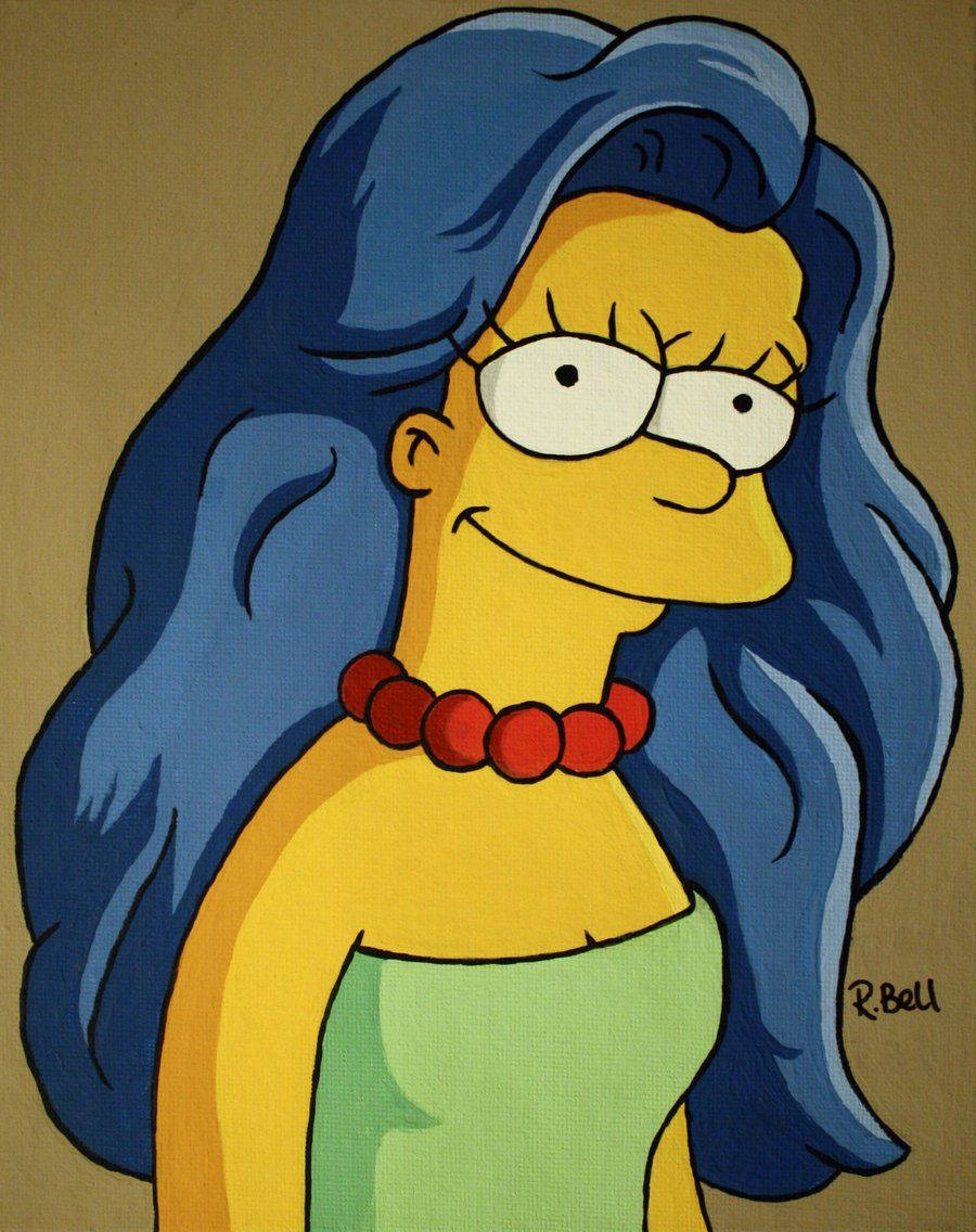 Marge Simpson Fictional Cartoon Ncldazxfb7bby184 Wallpaper